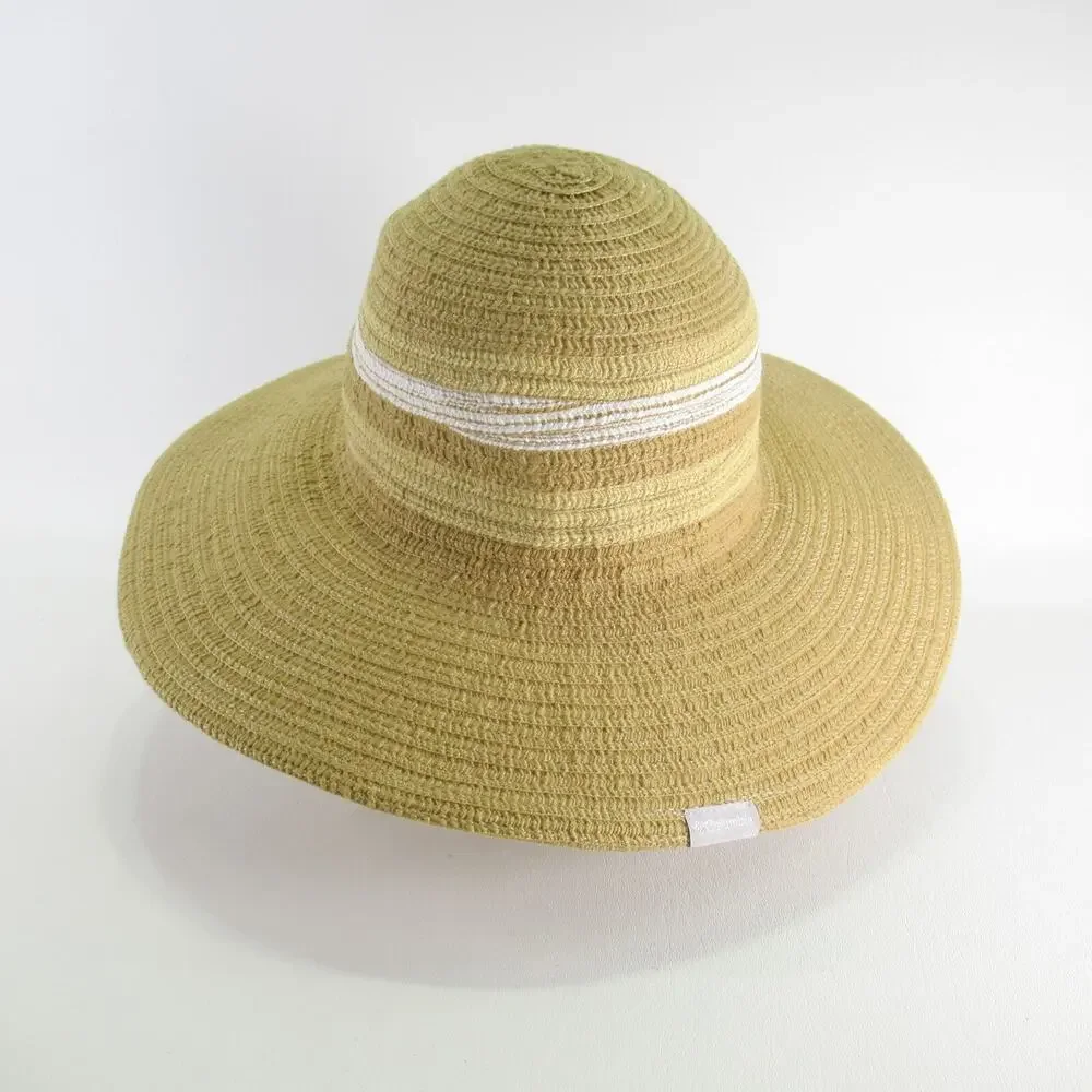 Columbia Sun Hat Women One Size Large Summer Shade Pastel Striped Dome